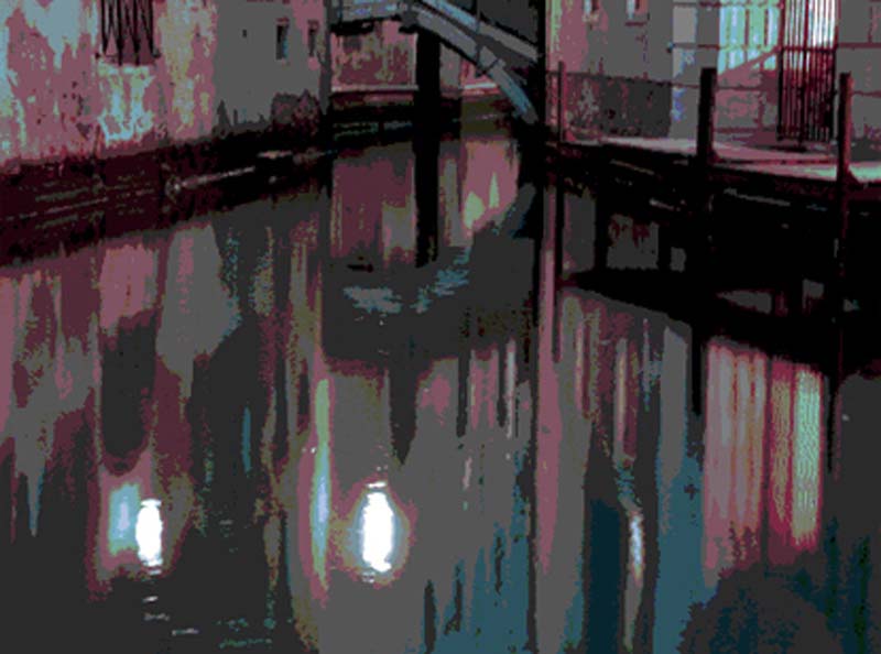 Night reflections, Venice